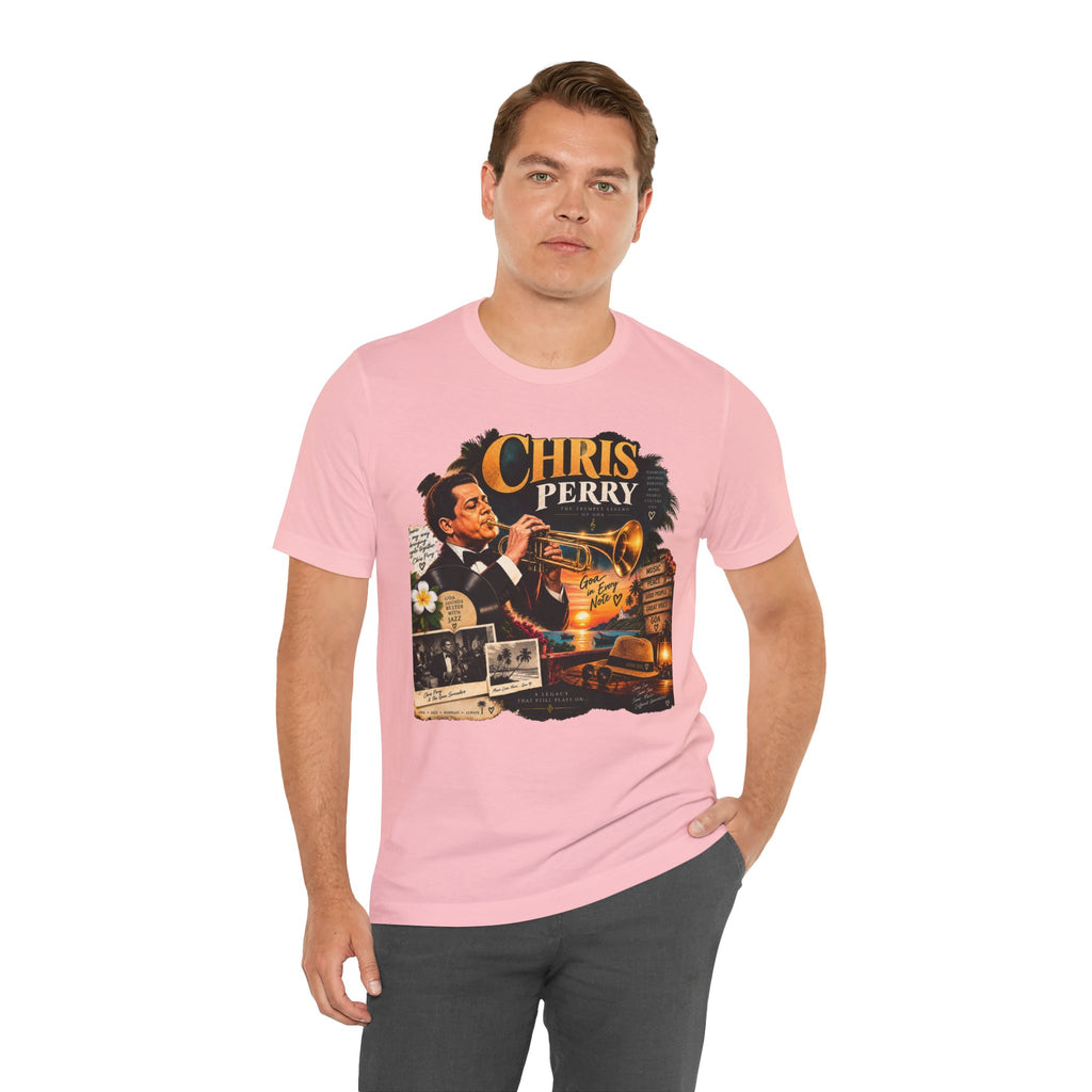Chris Perry Trumpet Graphic T-Shirt | Retro Music