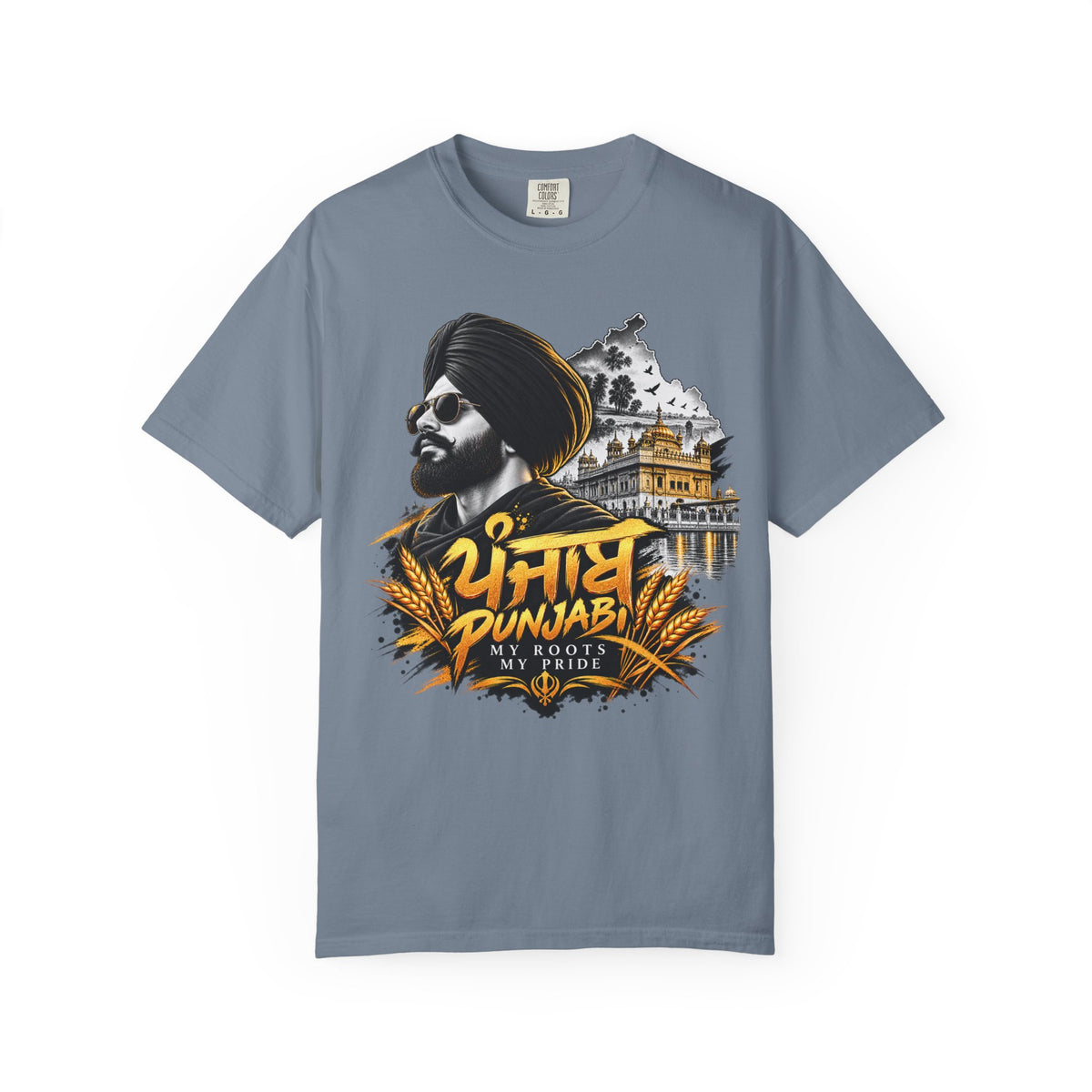 Punjabi Roots Garment-Dyed Tee | Golden Temple Graphic