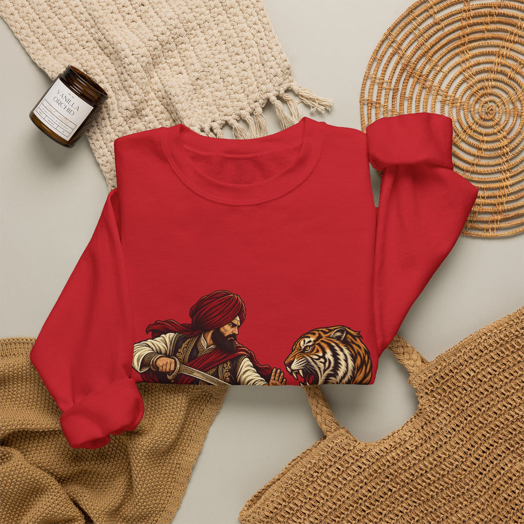 Nidar Courage Does Not Bow Graphic Sweatshirt