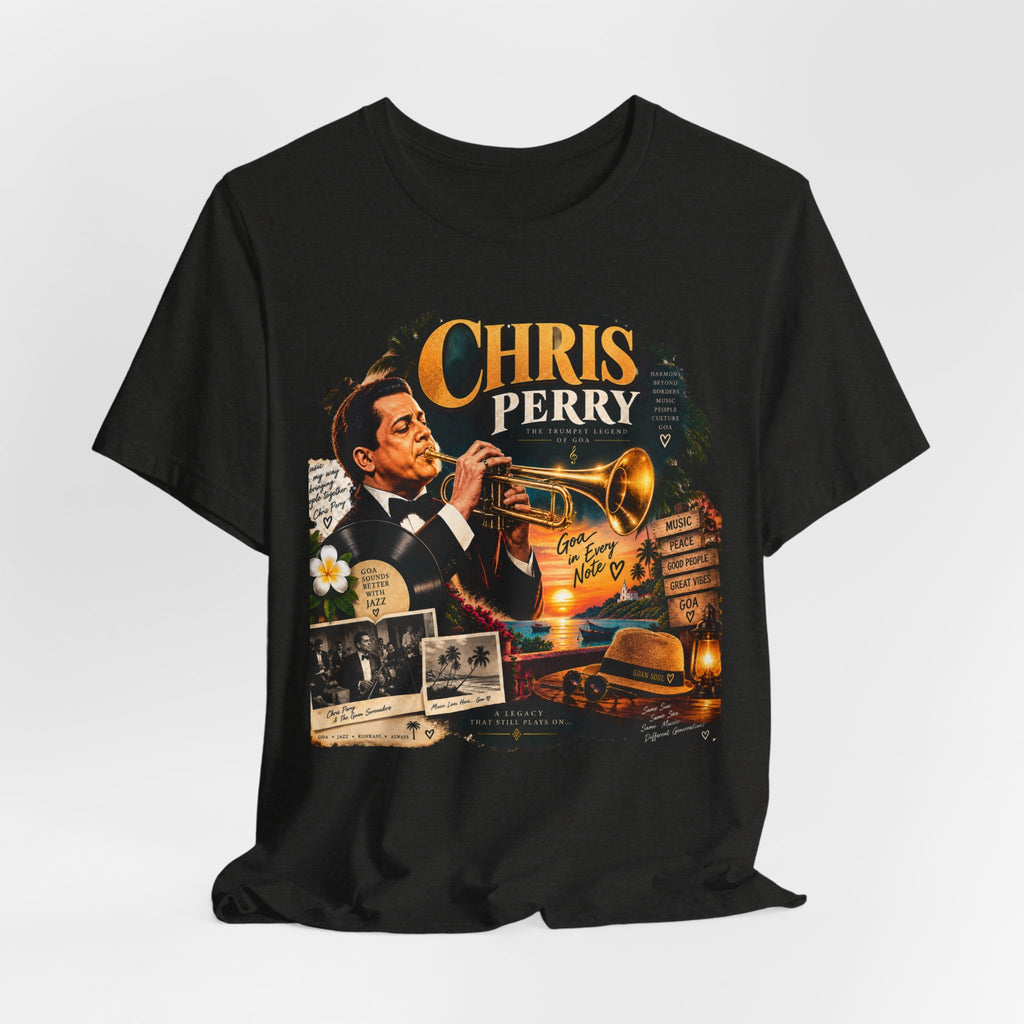 Chris Perry Trumpet Graphic T-Shirt | Retro Music