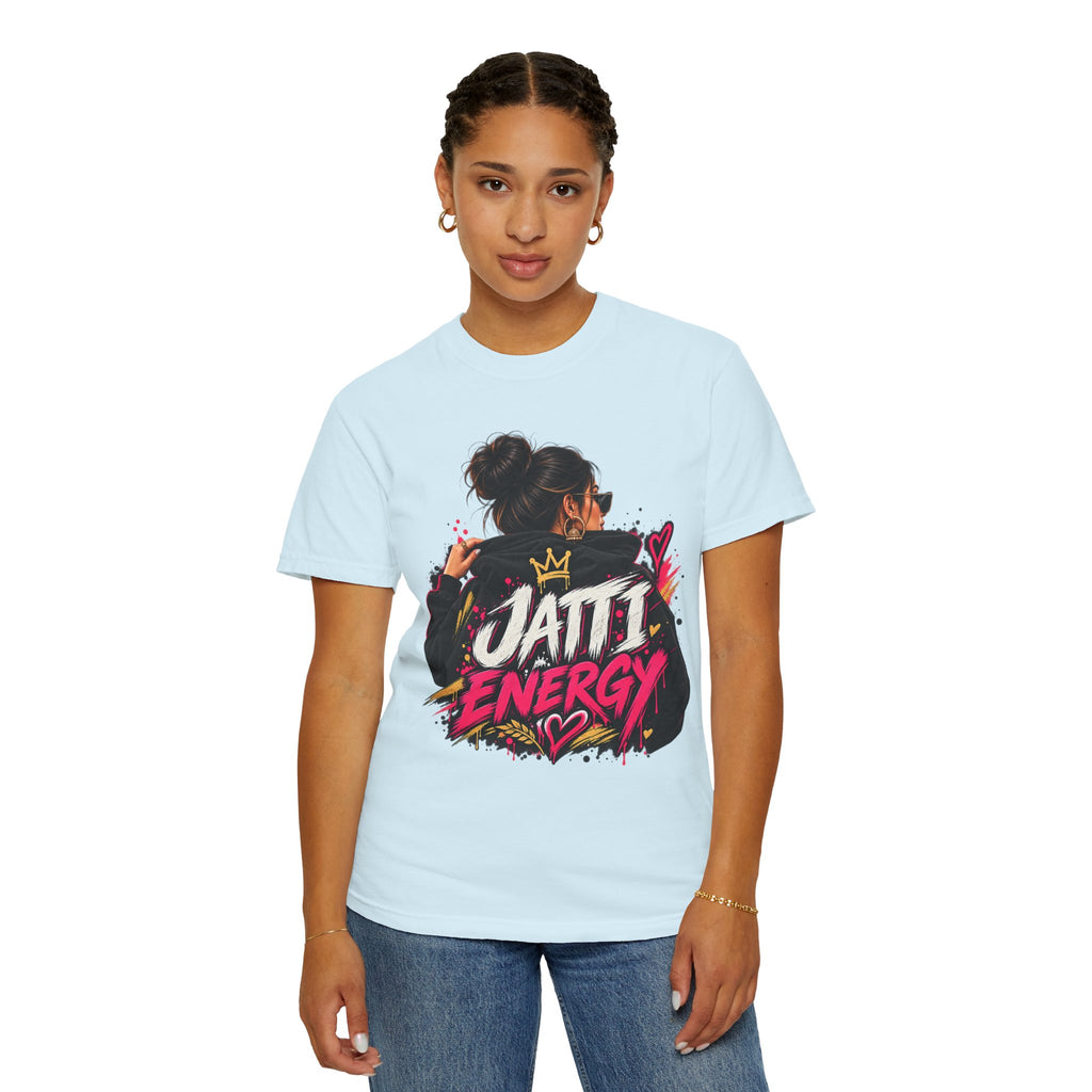 Jatti Energy Garment-Dyed T-Shirt | Punjabi-Inspired Graphic