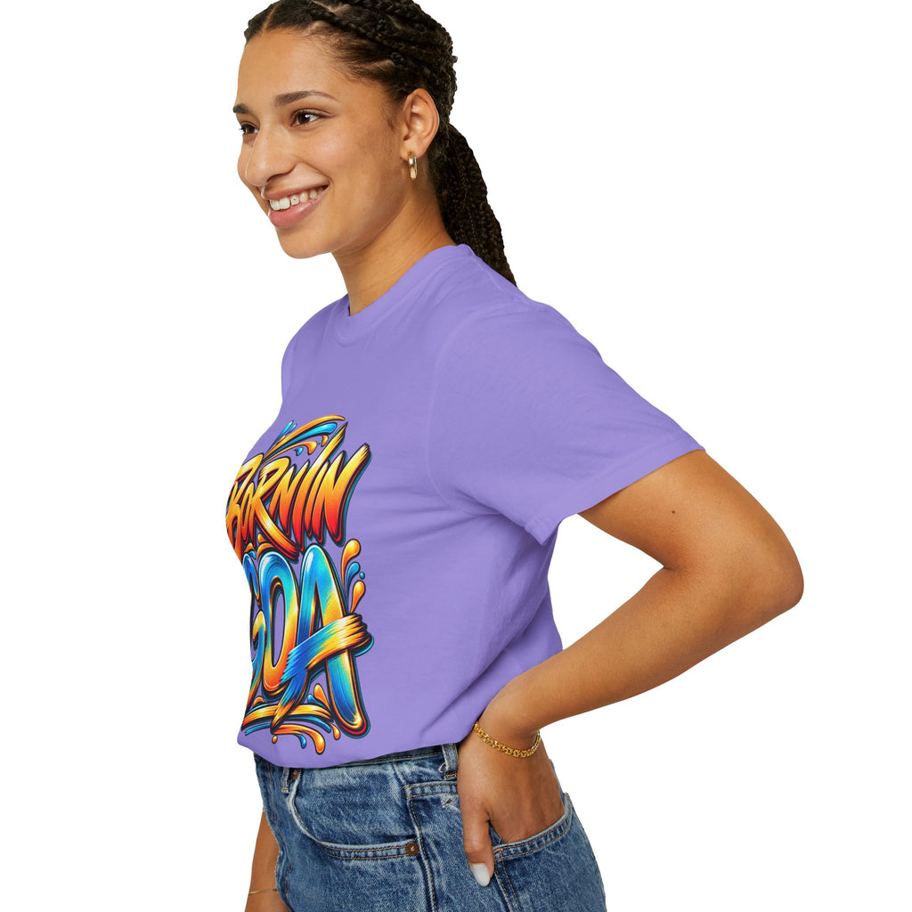 Born in Goa Graphic Tee | Garment-Dyed Cotton T-Shirt