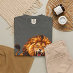 Roaring Lion Graphic T-Shirt — Bold Vintage Animal Tee