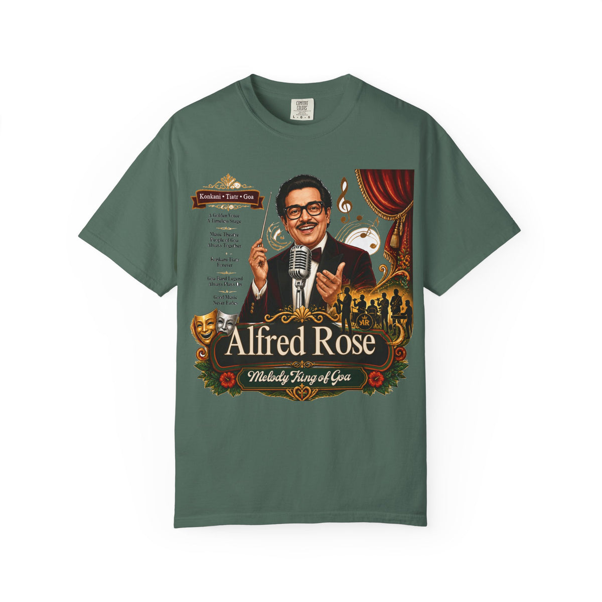Alfred Rose “Melody Kings of Love” Garment-Dyed T-Shirt – Concert Poster — product image 6