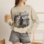 Pind to Pardes Punjabi Diaspora Crewneck Sweatshirt | Travel Art
