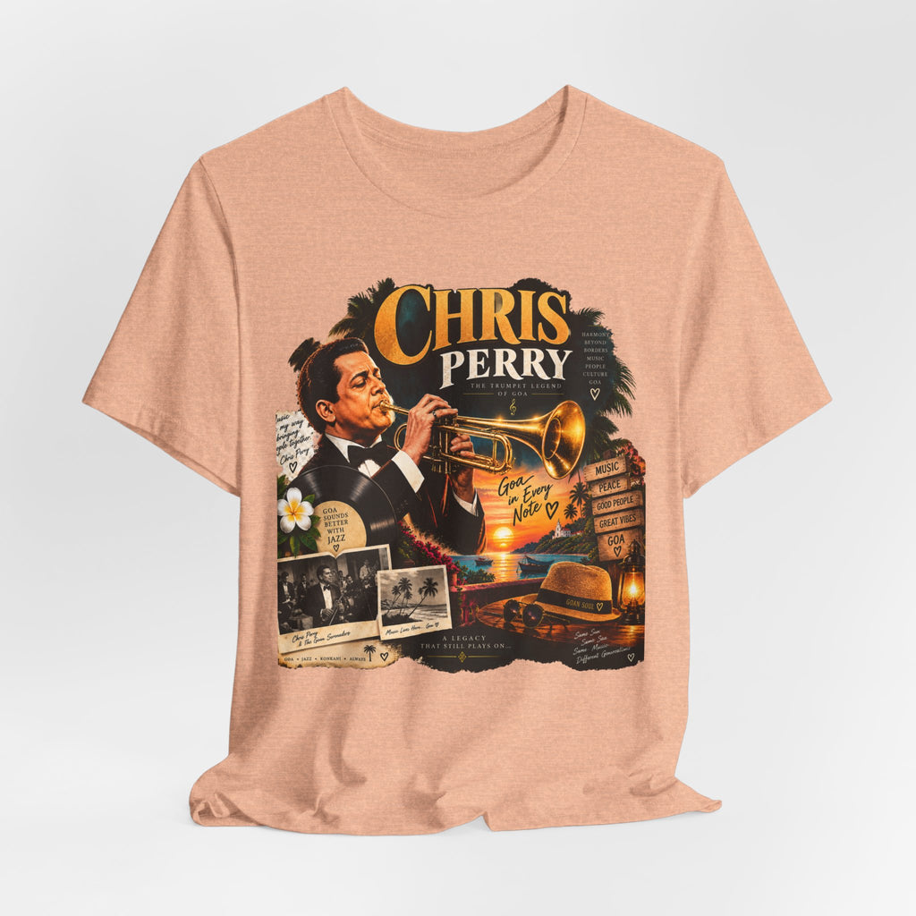 Chris Perry Trumpet Graphic T-Shirt | Retro Music