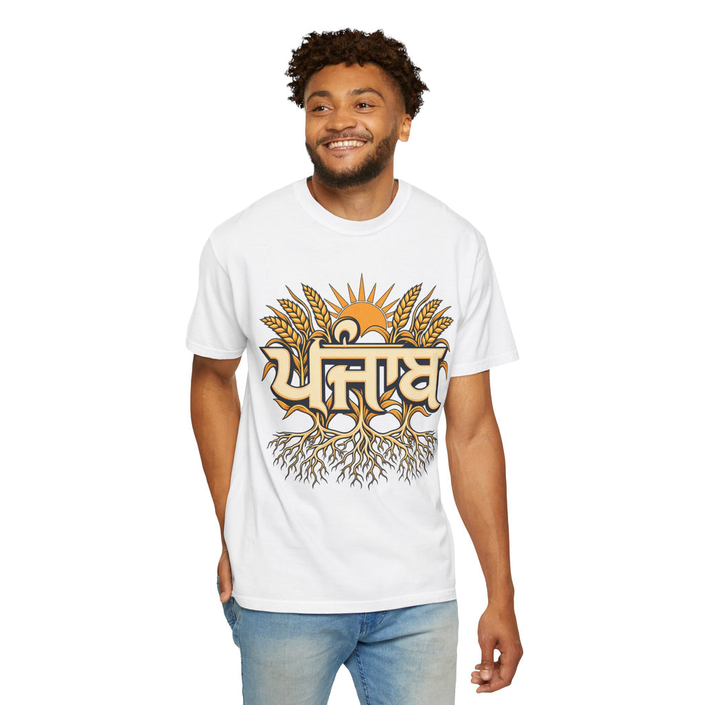 Punjabi Roots Graphic T-Shirt | Wheat & Sun