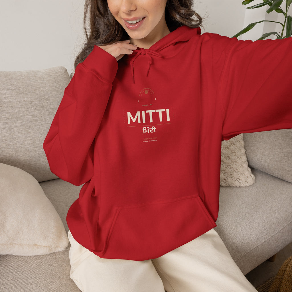 Mitti Melts Hoodie | Punjabi Heritage Graphic Sweatshirt