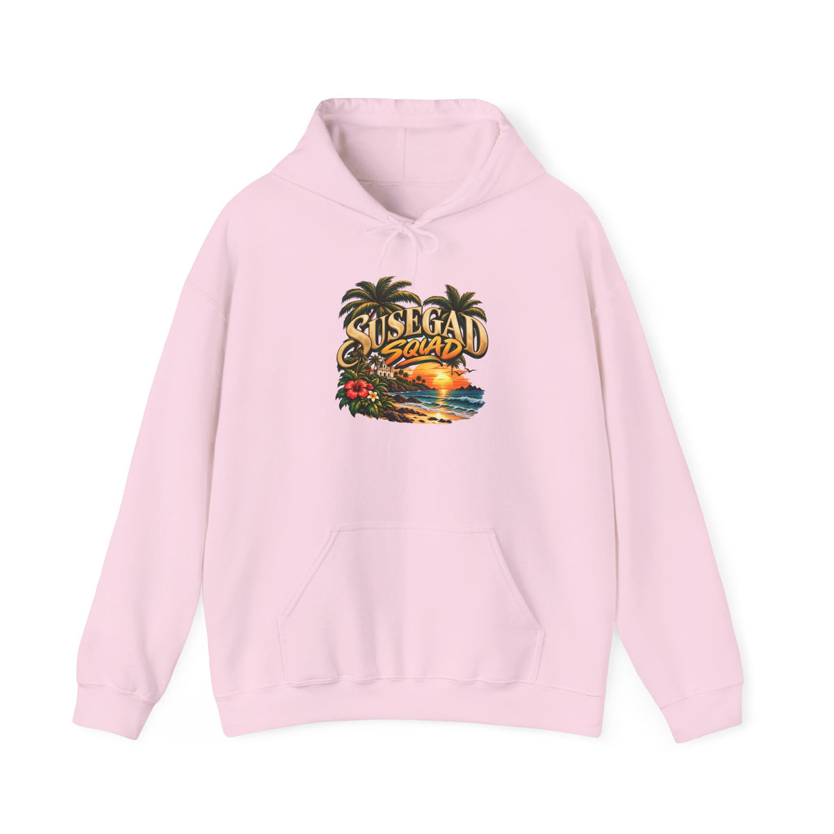 Susegad Squad Hoodie | Tropical Goan Sunset Graphic