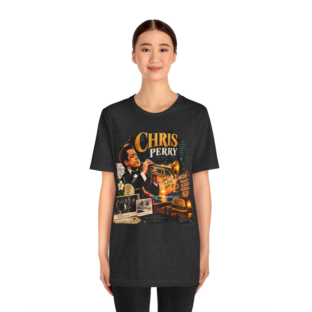Chris Perry Trumpet Graphic T-Shirt | Retro Music