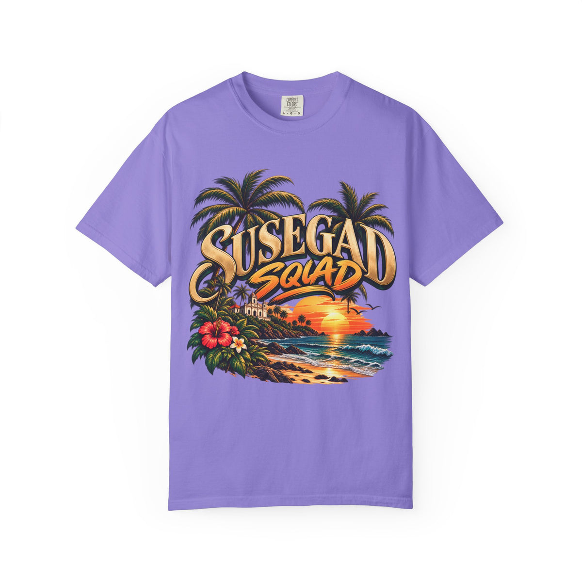 Susegad Squad Sunset Garment-Dyed T-Shirt