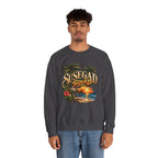 Susegad Squad Tropical Sunset Crewneck Sweatshirt