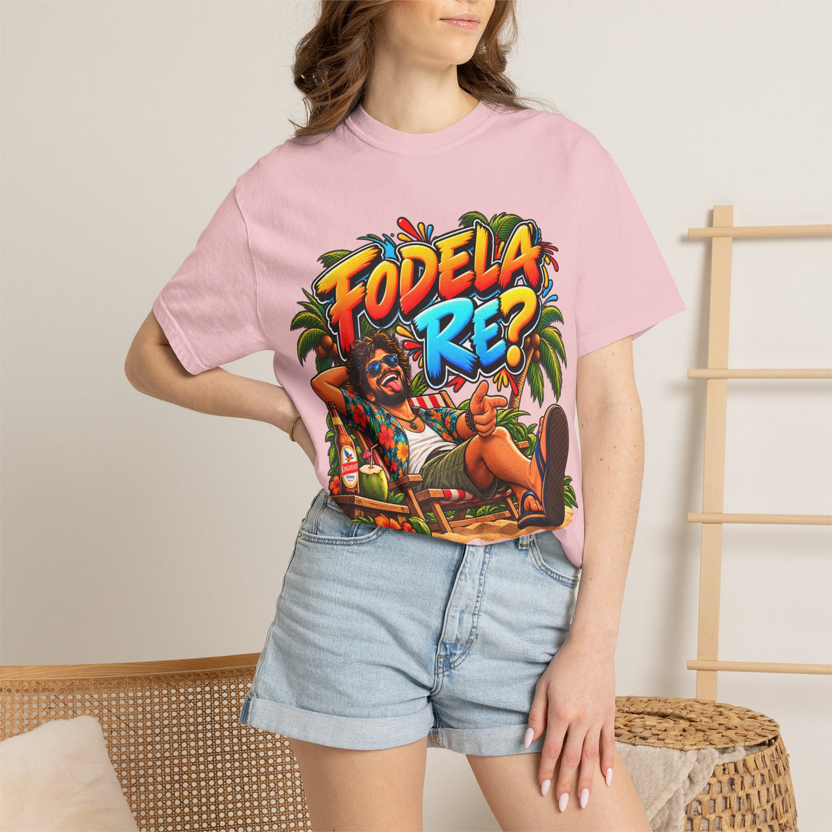 Additional view of Fodela Re? — Goan Heritage Garment-Dyed T-Shirt (2)