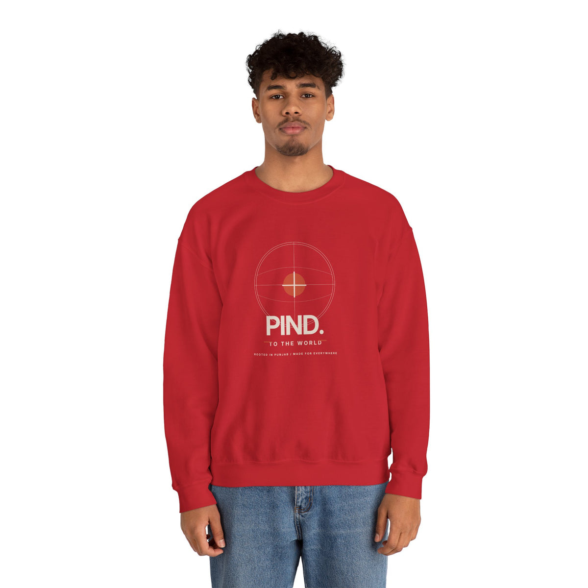 Minimalist 'PIND' Logo Crewneck Sweatshirt