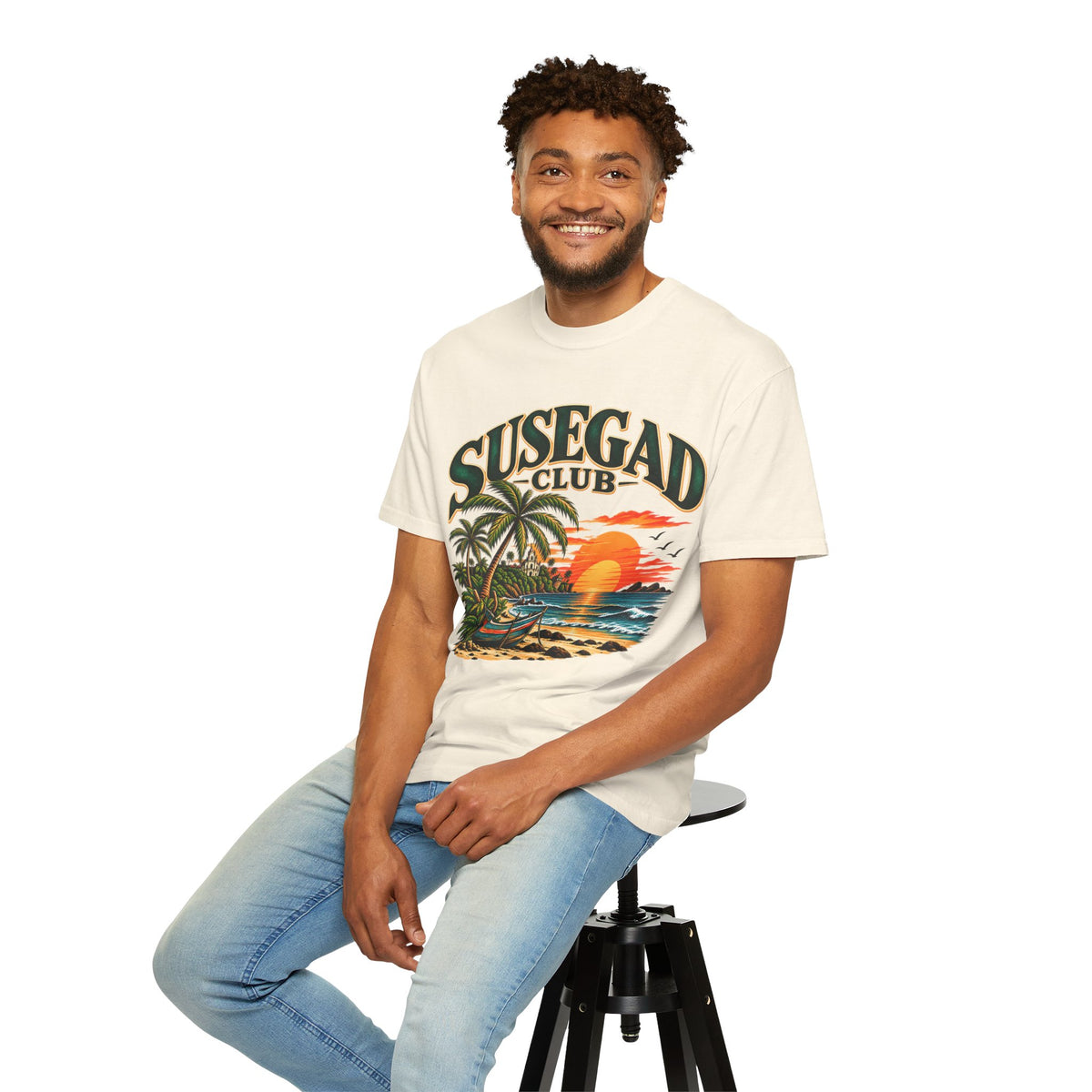 Susegad Club Sunset Beach Garment-Dyed T-Shirt