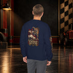 Nidar Courage Does Not Bow Graphic Sweatshirt