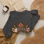 Boho Folk Drum Sweatshirt – Tribal Music Festival Crewneck