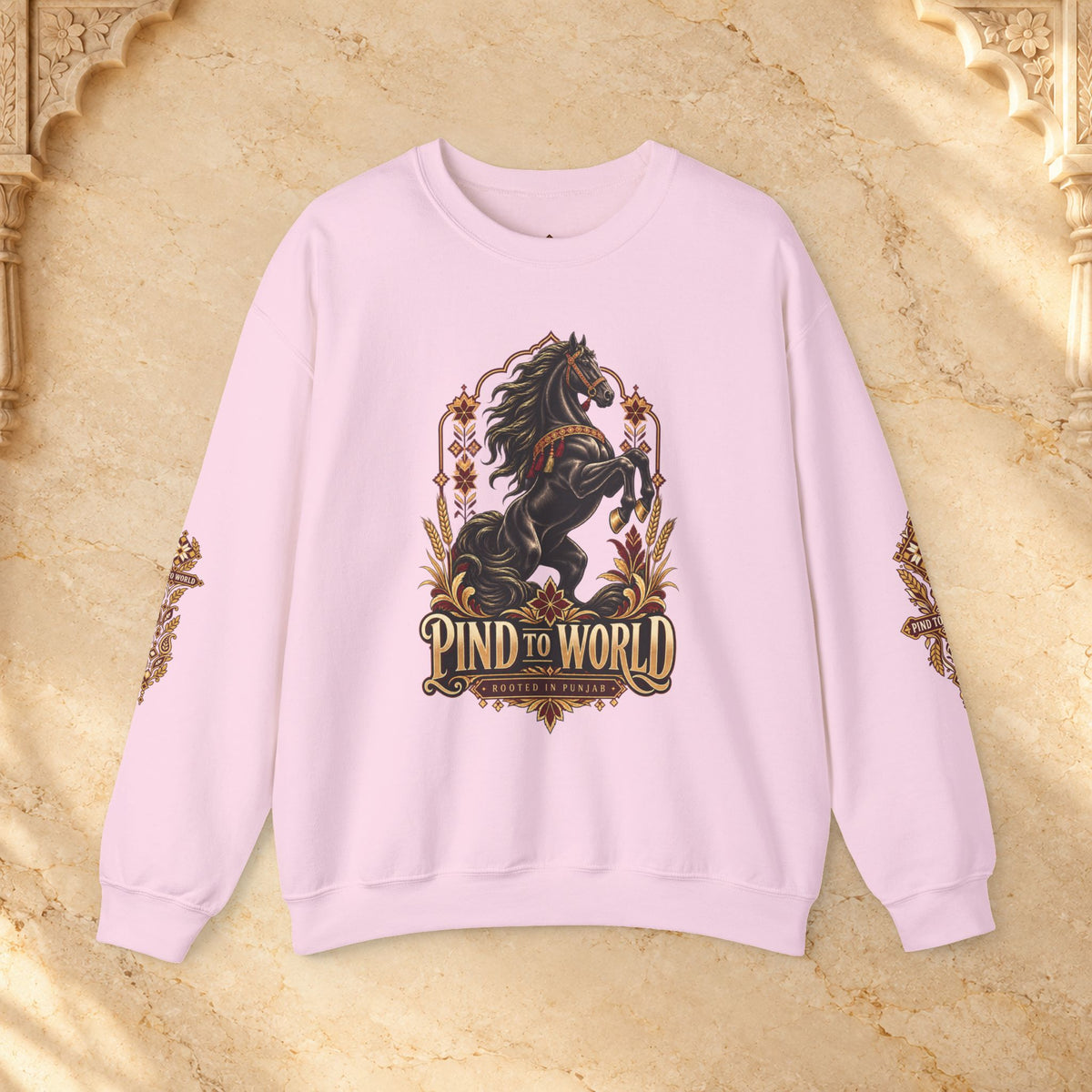 Pind to World Horse Graphic Crewneck Sweatshirt