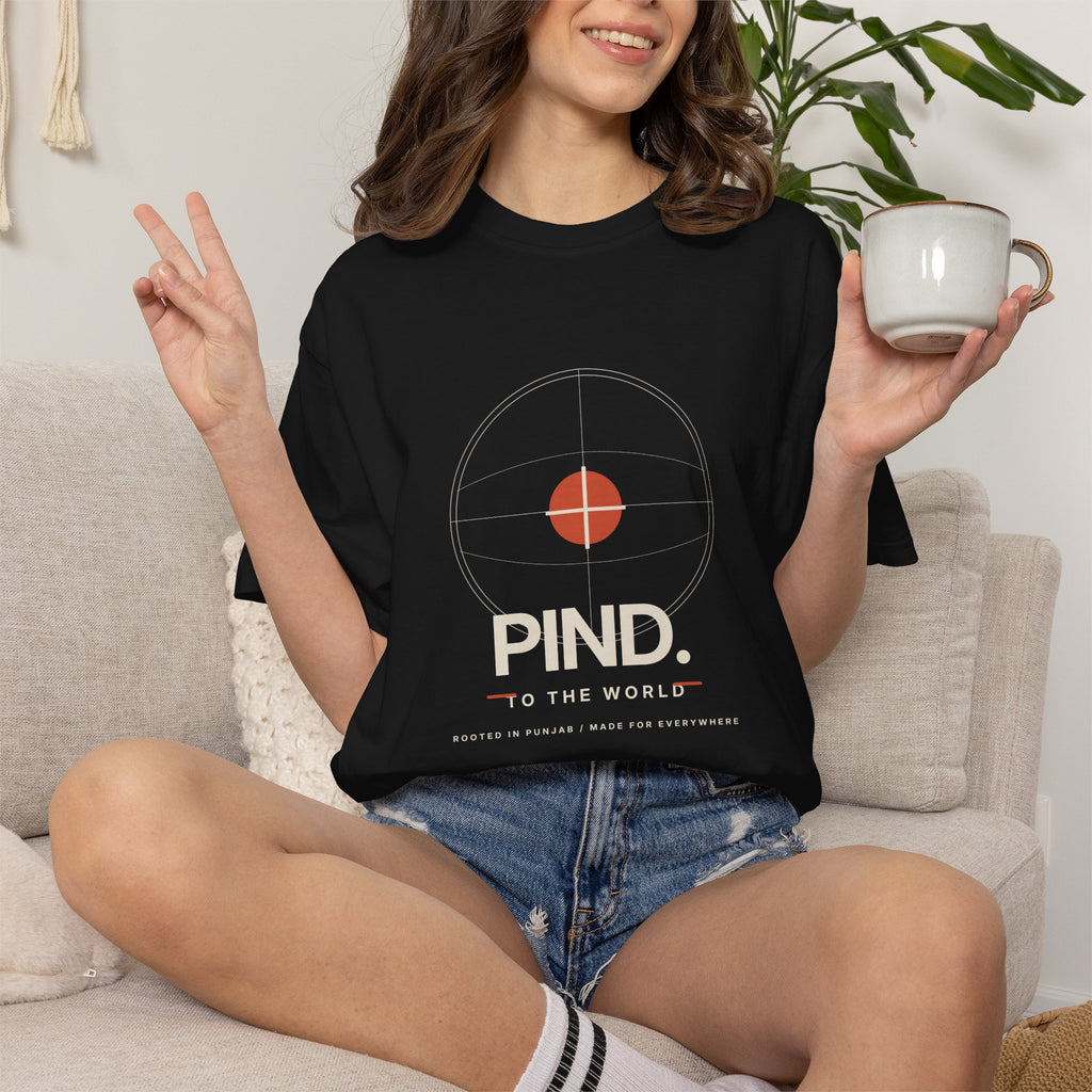 PIND. Punjabi Heritage Graphic T-Shirt | Garment-Dyed Tee