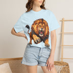 Roaring Lion Graphic T-Shirt — Bold Vintage Animal Tee