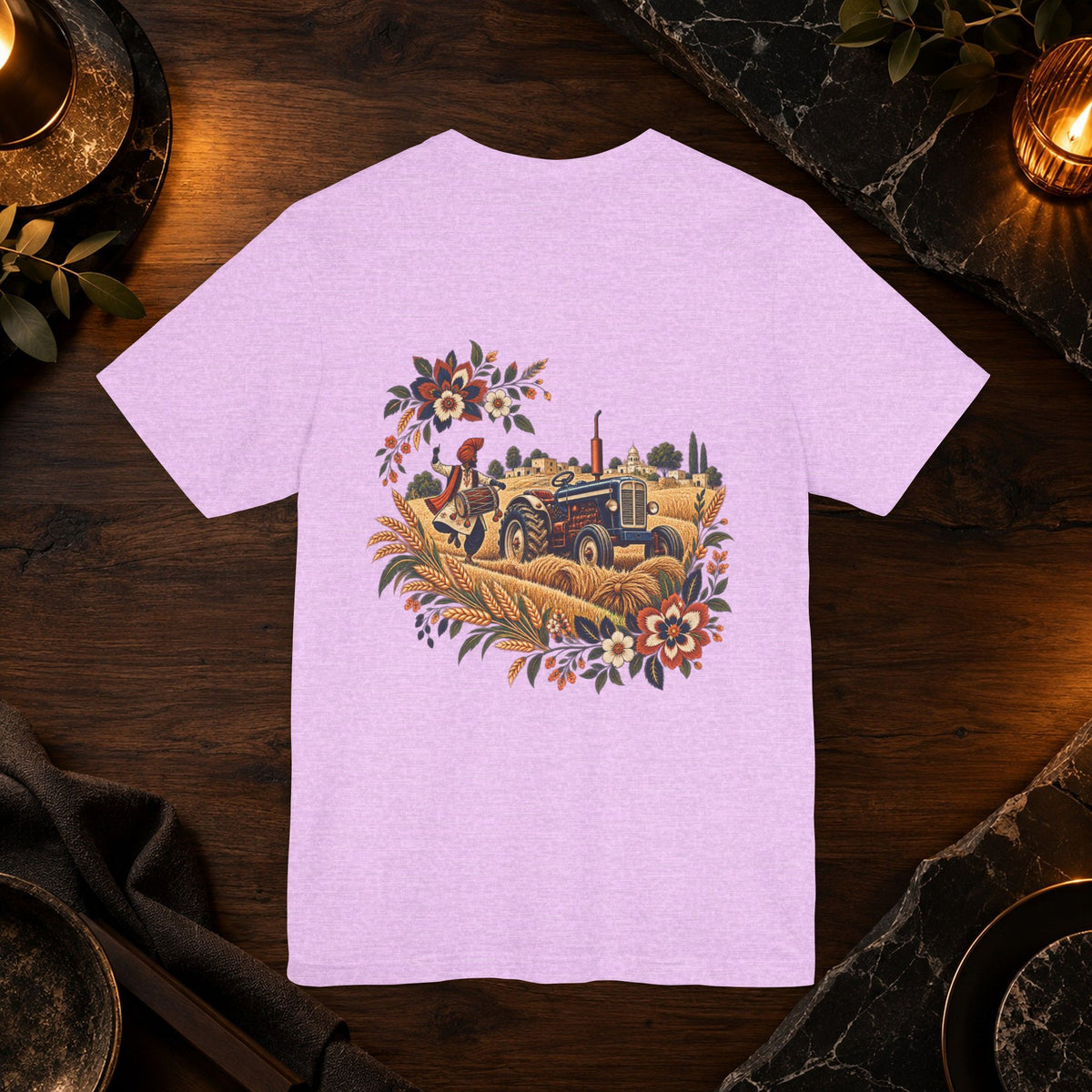 Boho Folk Drum Mandala T-Shirt