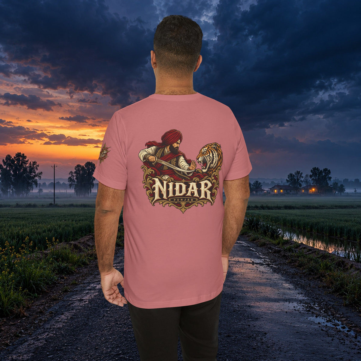 Nidar Viking Tiger Graphic T-Shirt