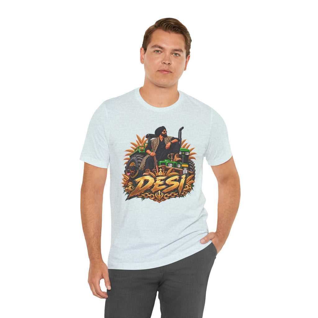 Desi Motorcycle Graphic Tee – Retro Biker India Pride T-Shirt