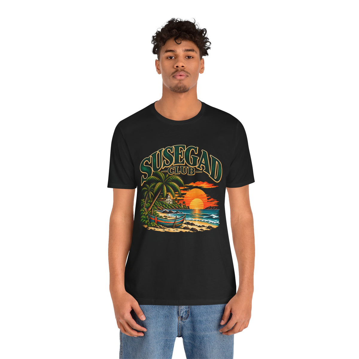 Susegad Club Sunset Beach Jersey T-Shirt