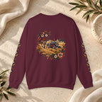 Boho Folk Drum Sweatshirt – Tribal Music Festival Crewneck