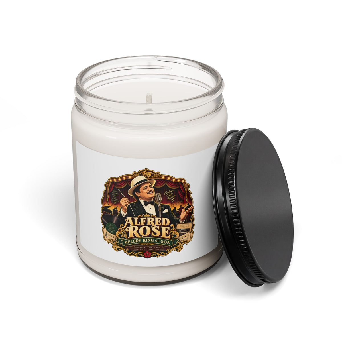 Alfred Rose Goan Music Tribute Soy Candle | 9oz