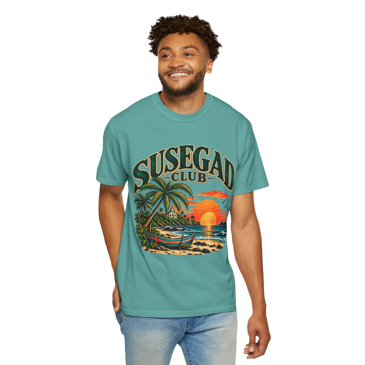 Susegad Club Sunset Beach Garment-Dyed T-Shirt