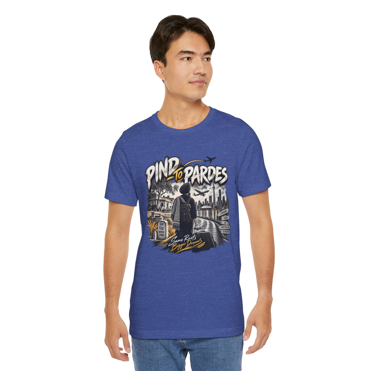 Pind to Pardes Travel T-Shirt | Vintage Journey Graphic