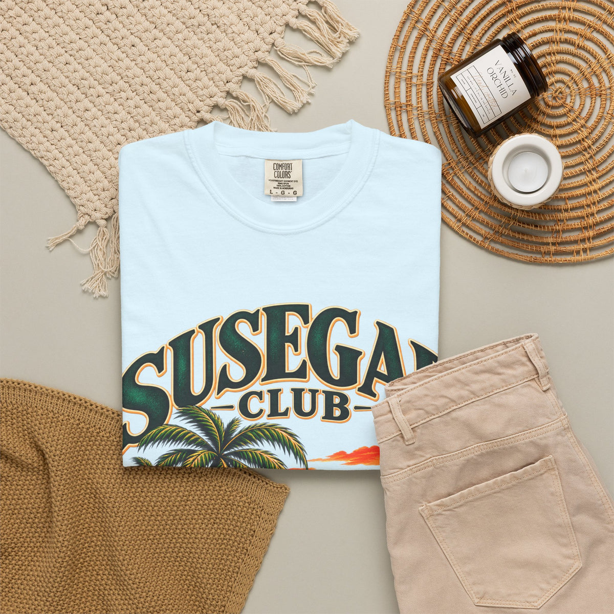 Susegad Club Sunset Beach Garment-Dyed T-Shirt