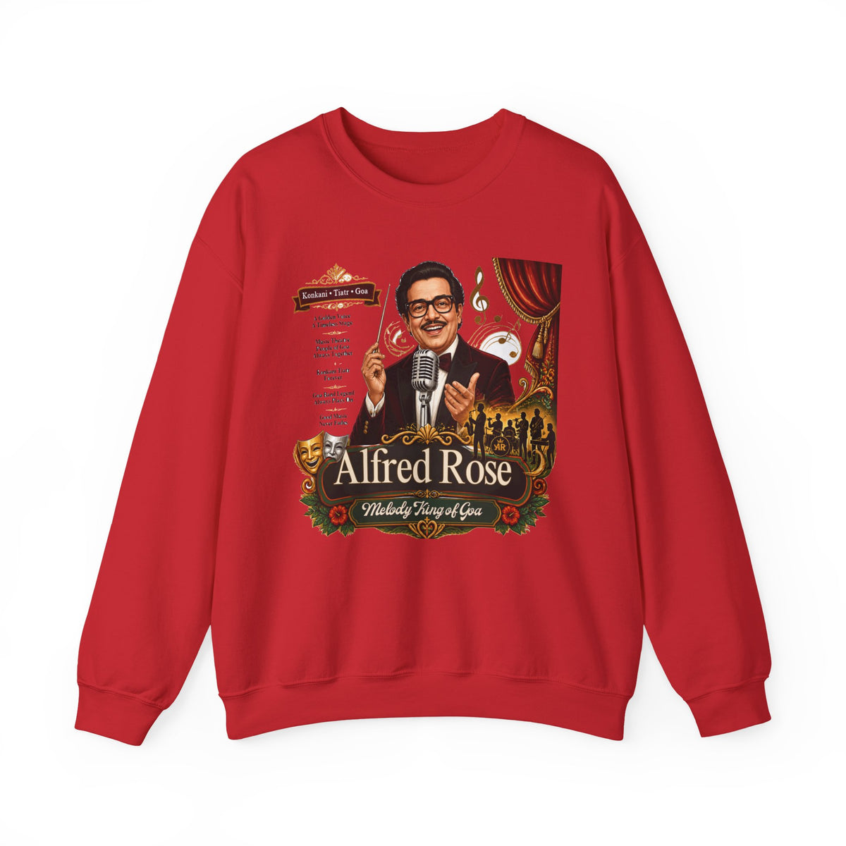 Alfred Rose Sweatshirt | Vintage Crooner Art