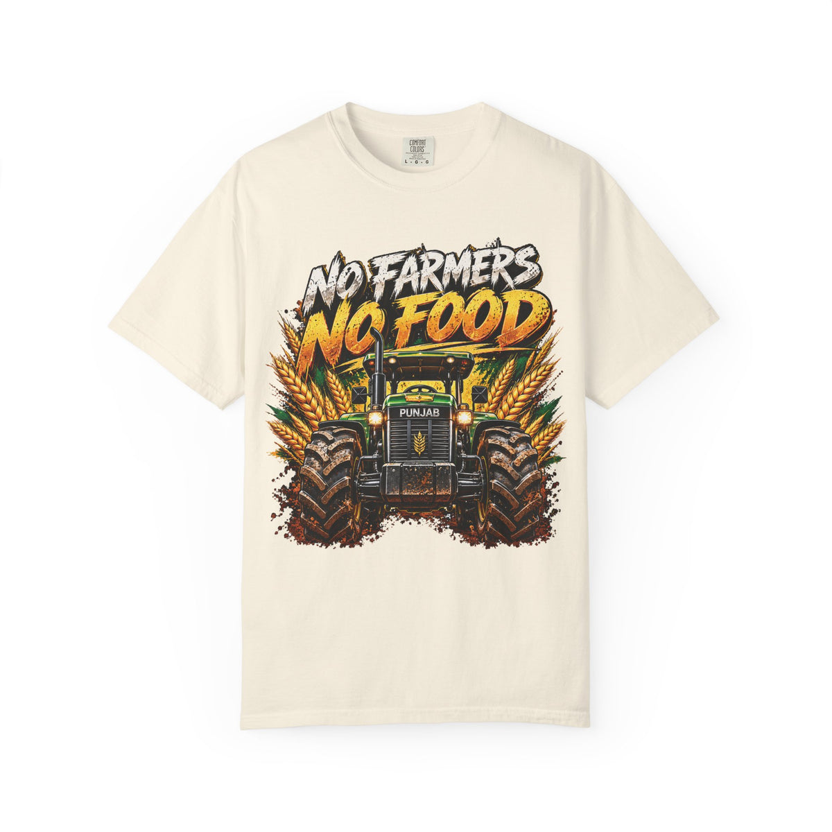 Additional view of Tractor 'No Farmers No Food' Graphic T-Shirt (2)