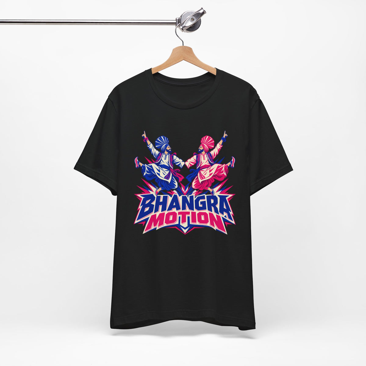 Bhangra Motion Punjabi Dance Graphic T-Shirt – Jersey Tee — product image 6