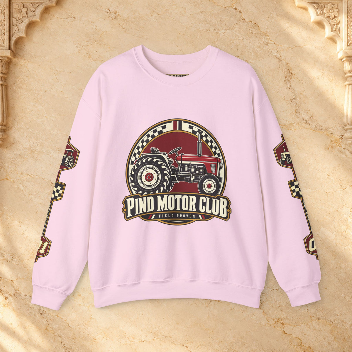 Pind Motor Club Vintage Tractor Crewneck Sweatshirt