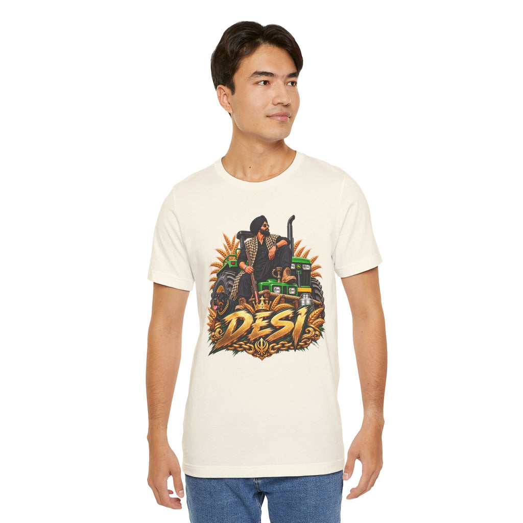 Desi Motorcycle Graphic Tee – Retro Biker India Pride T-Shirt