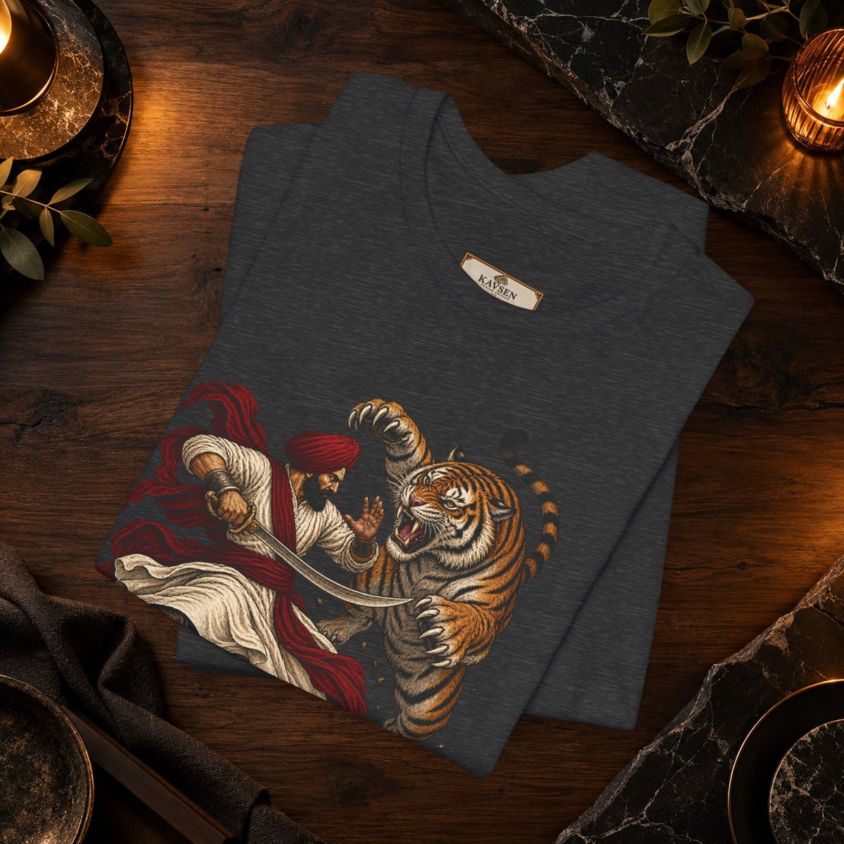 Nidar Viking Tiger Graphic T-Shirt
