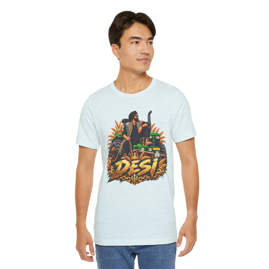 Desi Motorcycle Graphic Tee – Retro Biker India Pride T-Shirt