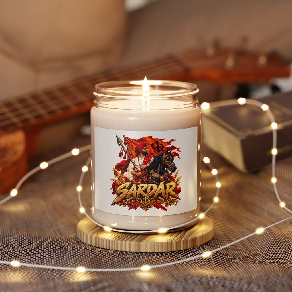 Sardar Warrior Graphic 9oz Scented Soy Candle