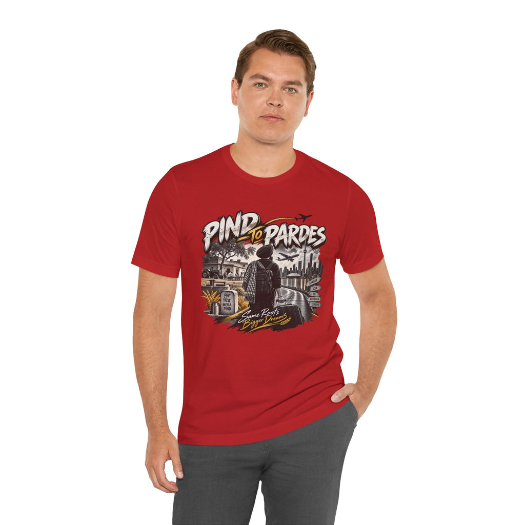 Pind to Pardes Travel T-Shirt | Vintage Journey Graphic