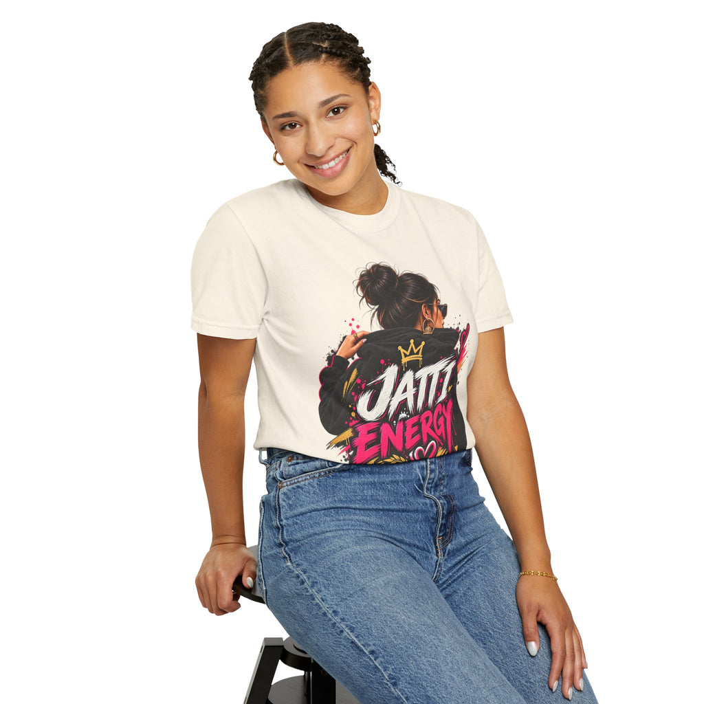 Jatti Energy Garment-Dyed T-Shirt | Punjabi-Inspired Graphic