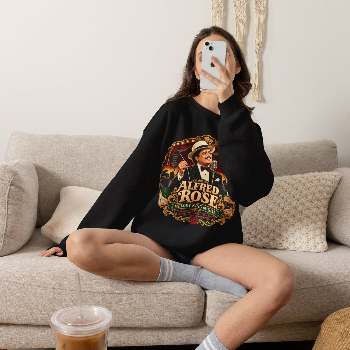 Alfred Rose Vintage Jazz Crewneck Sweatshirt