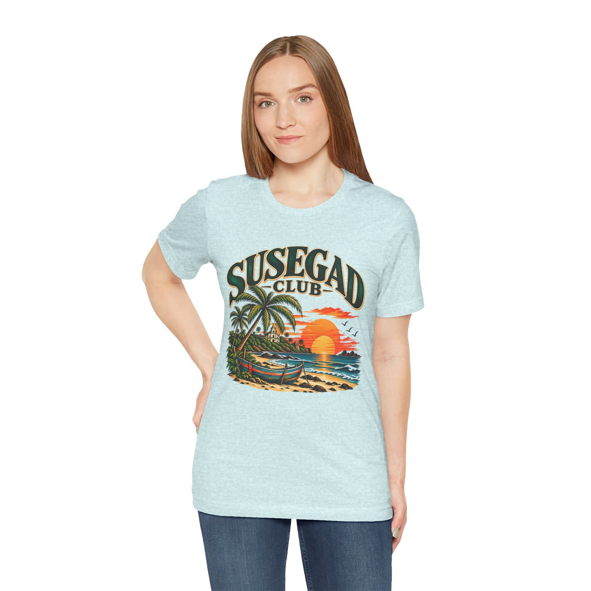 Susegad Club Sunset Beach Jersey T-Shirt