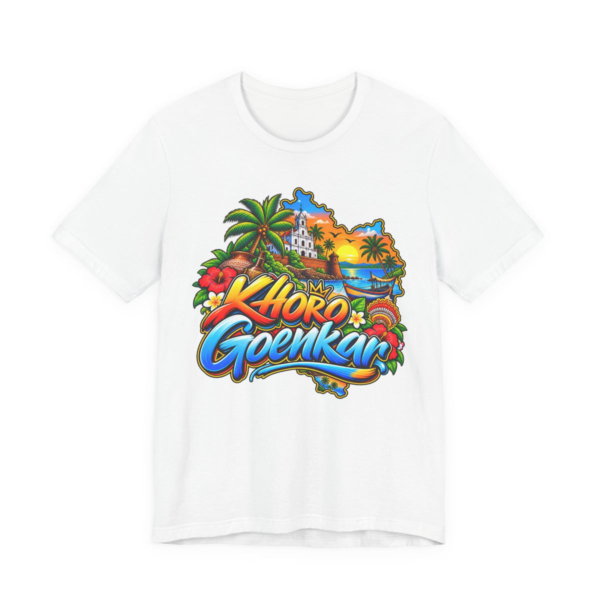 Additional view of Khoro Goenkar — Goan Heritage Jersey T-Shirt (2)