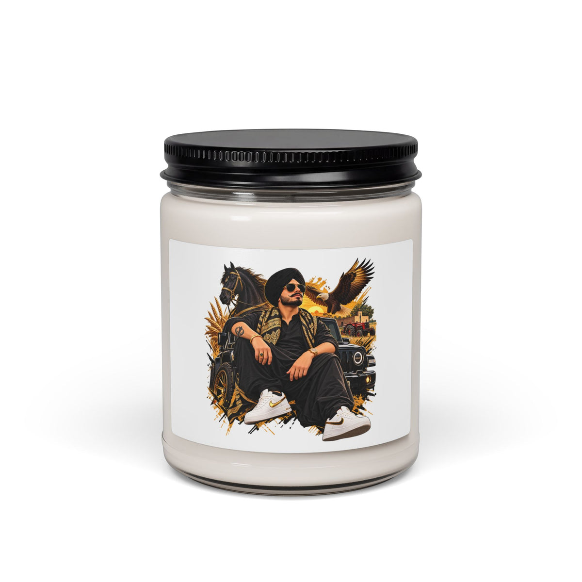 Additional view of Urban Luxe Scented Soy Candle — 9oz (Gold Throne Design) (3)