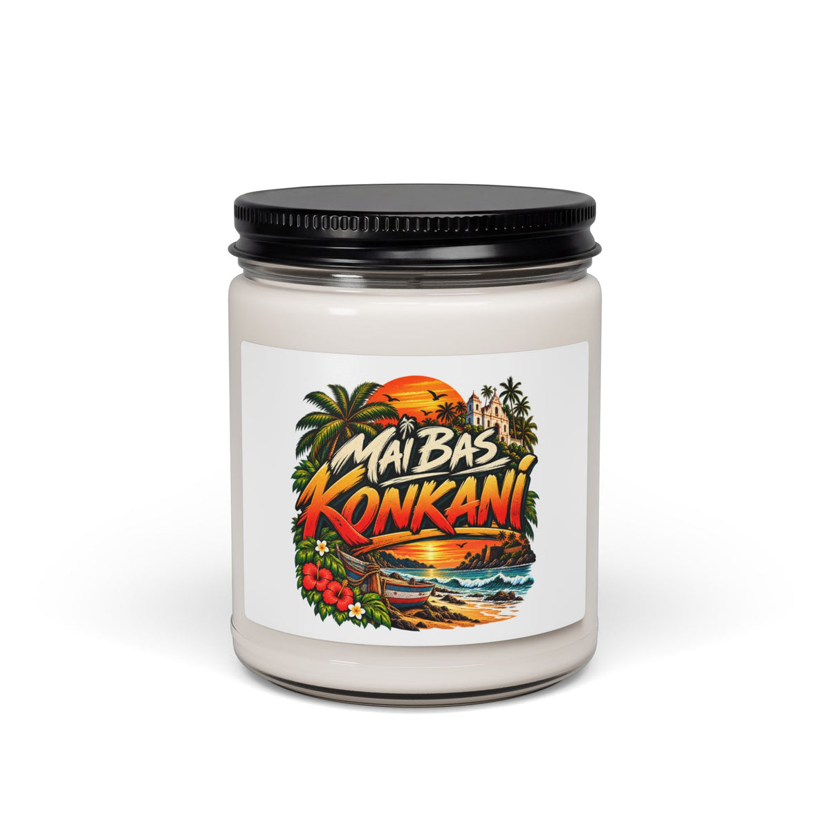 Konkani Sunset Scented Soy Candle – 9oz (Mai Bas Konkani) — product image 5
