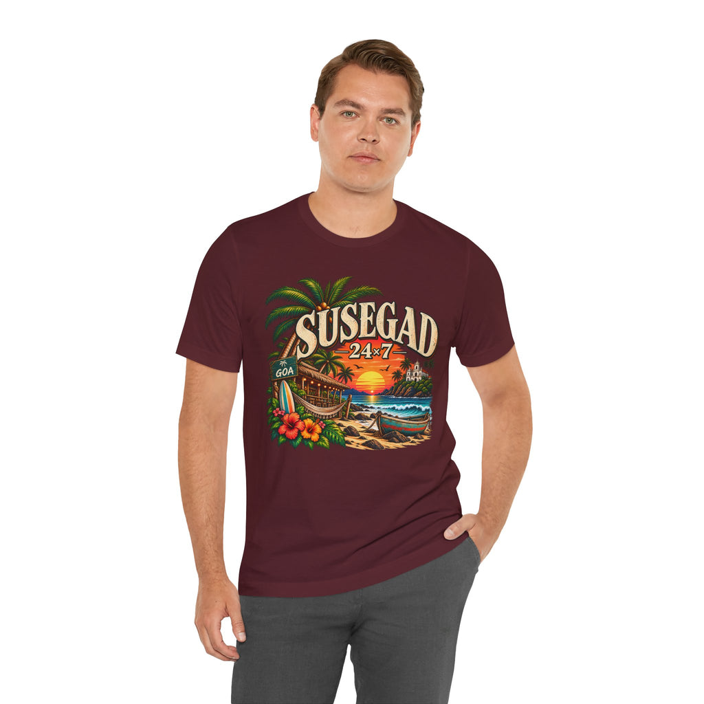 Susegad 24x7 Goa Sunset Jersey T-Shirt