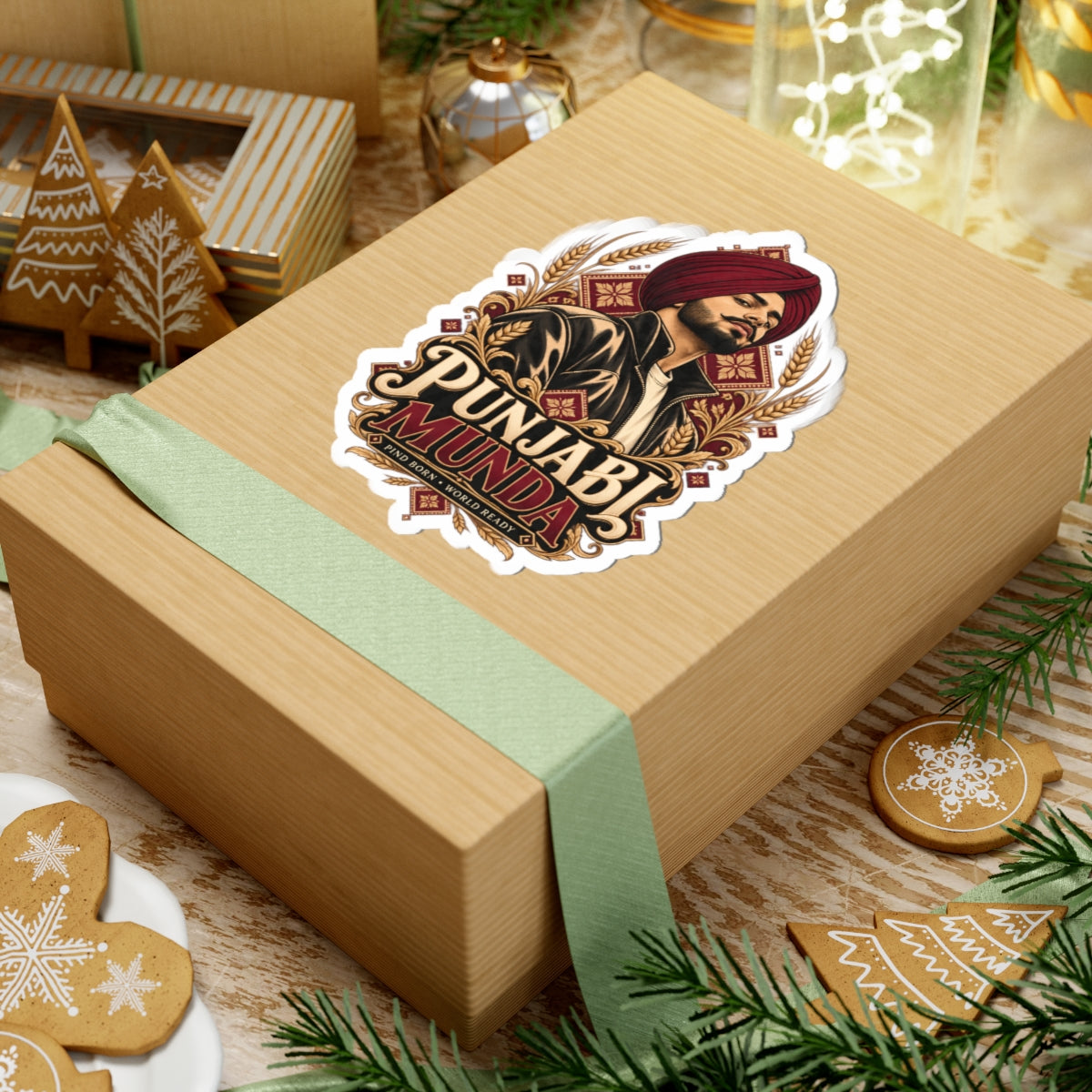 Punjabi Munda Kiss-Cut Sticker